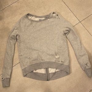 Distressed Pam and Gela sweatshirt